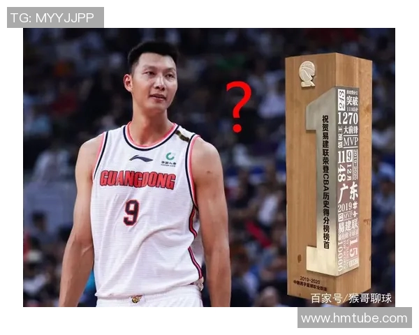 易建联助力球队夺冠，获得总冠军奖杯